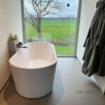 Gietvloer badkamer PU RAL 7042