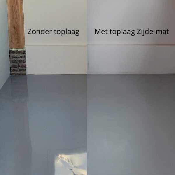 Toplaag zijde mat