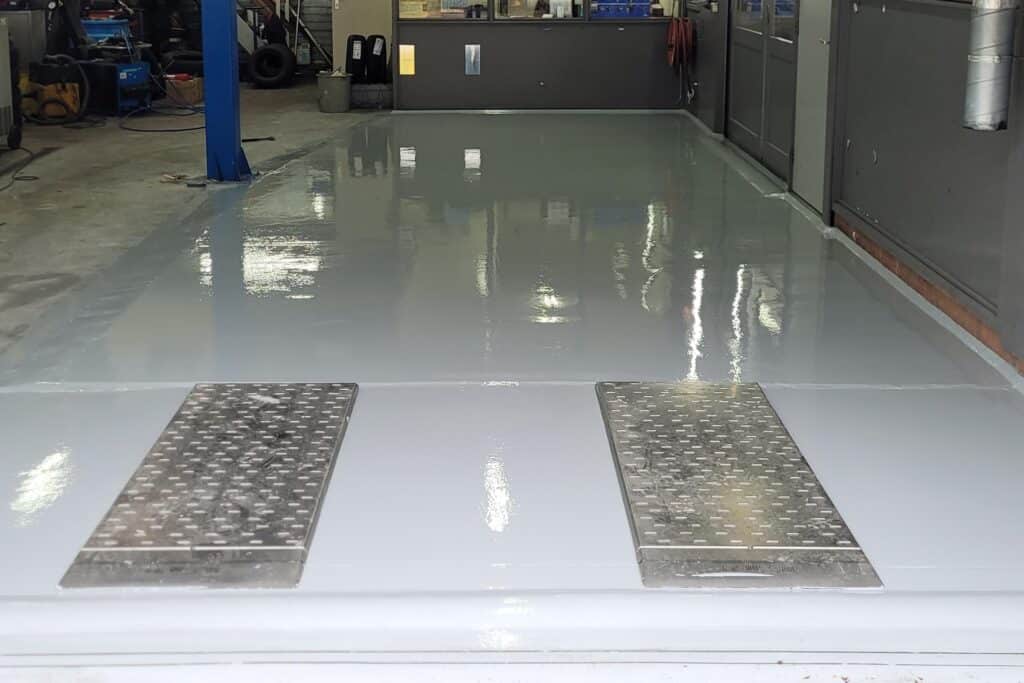 Epoxy coating industrieel werkplaats